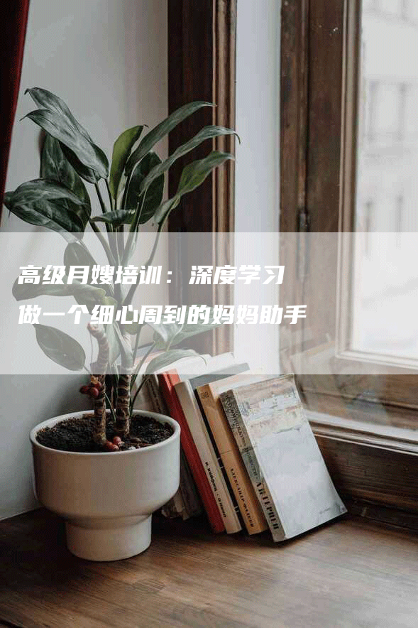 高级月嫂培训：深度学习 做一个细心周到的妈妈助手